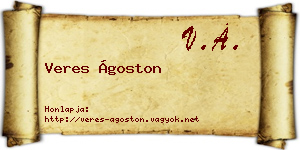 Veres Ágoston névjegykártya